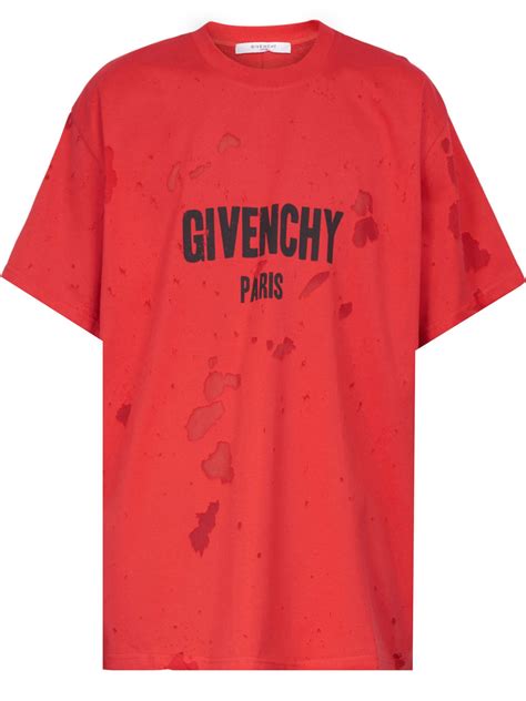 givenchy t shirt rood|givenchy t shirts for men.